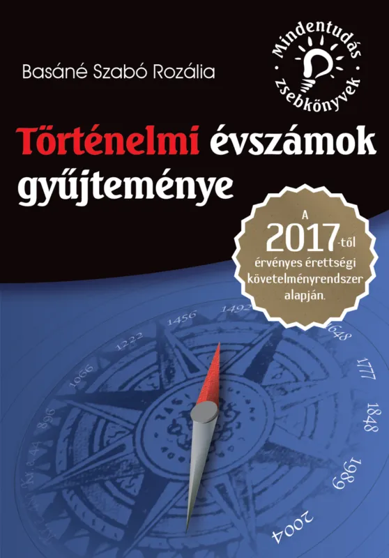 Kiárusítás Mindentudás zsebkönyvek: Történelmi évszámok gyűjteménye - 2017-től érvényes